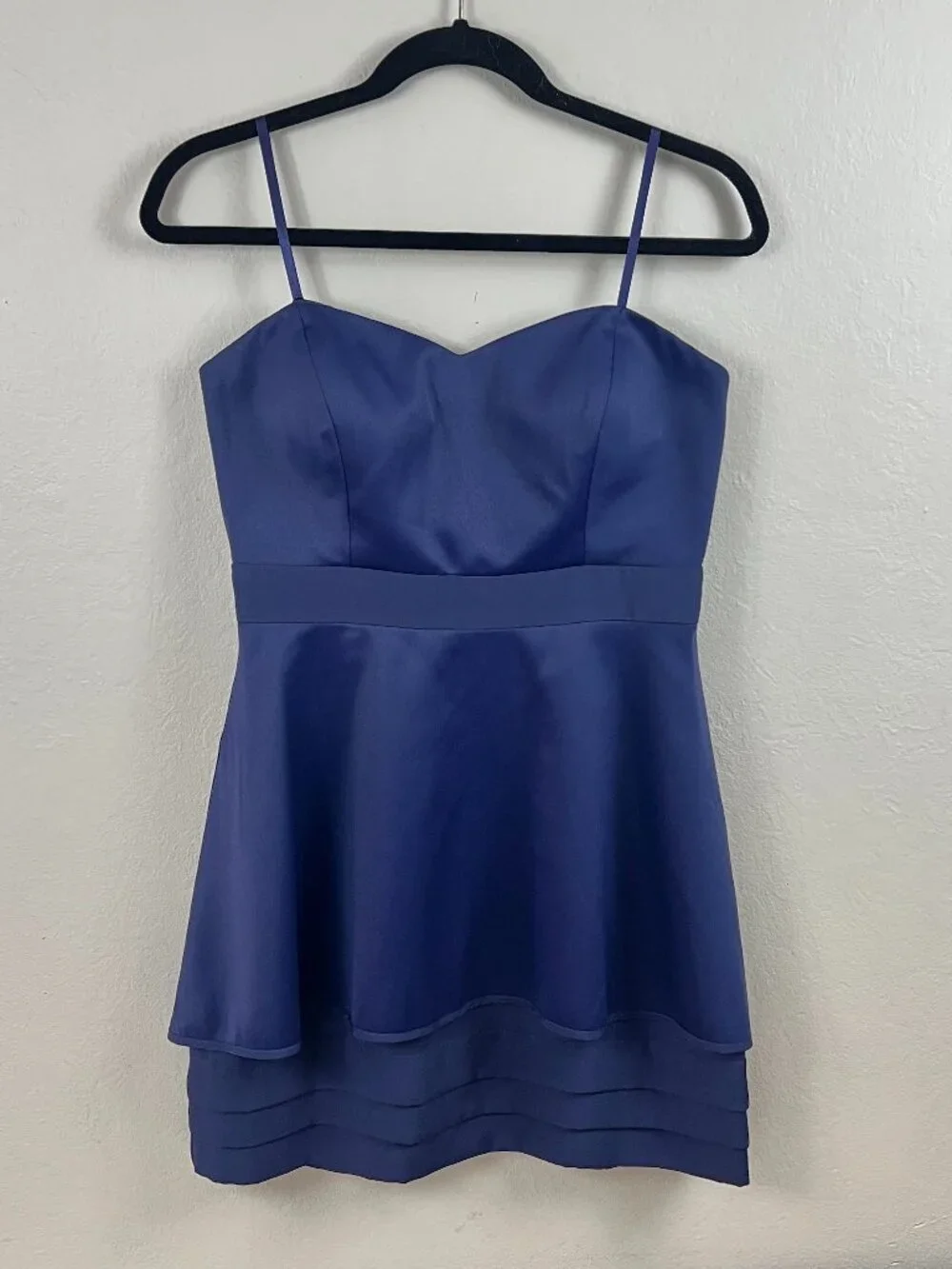 Y2K BCBGeneration Midnight Blue Strapless Mini Dress Sz 8 With Tags - Picture 3 of 16